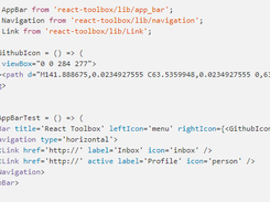 React Toolbox Screenshot 1