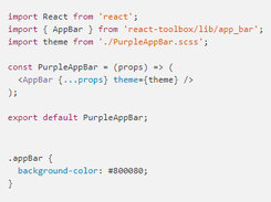 React Toolbox Screenshot 2