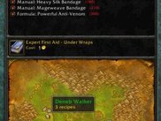 All for-sale First Aid recipes and their availability.