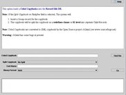 Cobol / XML Layout import screen