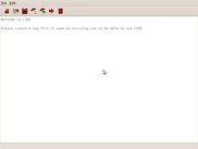 The main window, immediately after starting the app.