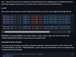 refactoring.nvim Screenshot 1