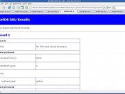 The result of a SRU query displayed as a MODS document
