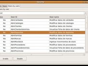 Configuring security for an user