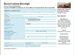 Reservation Receipt