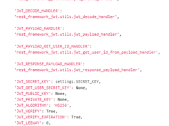 REST framework JWT Auth Screenshot 1