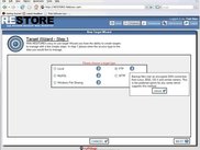 RESTORE Target Wizard
