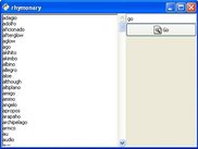 rhymonary-0.3 running under Windows