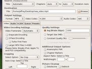 HandBrakeGTK 1.0.1 - Video Tab