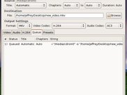 HandBrakeGTK 1.0.1 - Queue Tab