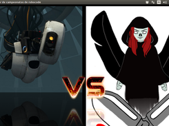 Exciting versus screen and robocode battles managed directly by the software!