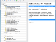 RoboJournal 0.4 running on Windows 7
