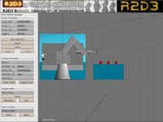 R2D3 Inverse kine demonstration - elbow up