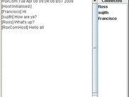 RoxCom v2.2 with servers 'Current Connections' panel open