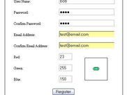 Register screen