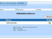 Admins page - Administrators, Users (add/edit/remove)