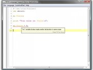 Parser/Error marker example