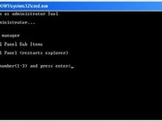 The first menu when you start the batch file