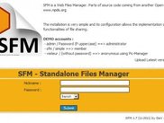 SFM - 1 - Identification screen