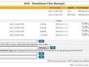 SFM - 2 - Main screen with the administrator profil
