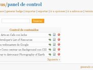 Panel de Control de sabros.us