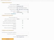 Panel de opciones en sabros.us
