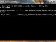 Compresión en RAR del backup