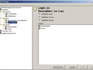 Managing a User with the SAFMQ Java Manager