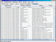 Audit trail of events.