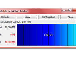 Current usage and last update time are displayed on the Main window.