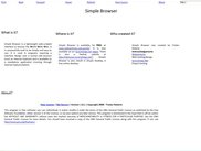 Simple Browser (V.1.6.1) runnig in Windows XP.