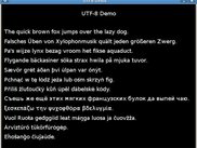 Full support of UTF-8 text