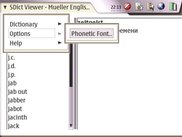 SDict Viewer 0.2.0, Maemo 2.0 - Menu