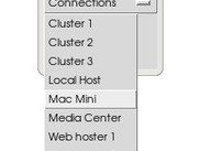 unobtrusive satellite window with connection list