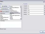 Video filters editing dialog