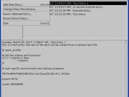 Secure Diary main Editing &amp; Viewing Interface