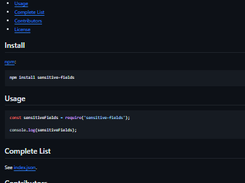 sensitive-fields Screenshot 1