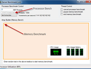 Processor and Memory Benchmark Running