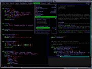 Perl and a Java source file, and the MP3 menu. (Linux/Eterm)