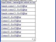 Address book screen - v0.9b - 11/06/2004
