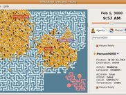 10.000 agents crammed into the TestLand simulation