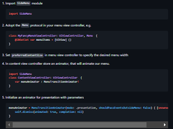 Side Menu Screenshot 1