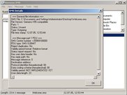 SiSMS Message details window