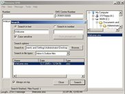SiSMS Search window