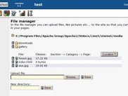 Filemanager screen