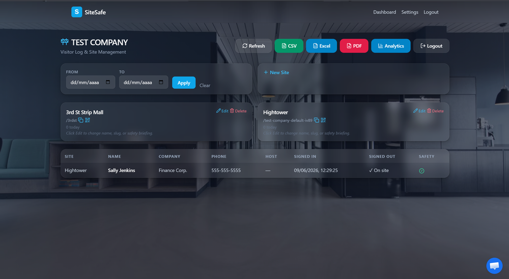 Real-time Dashboard