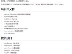 Skiplist-CPP Screenshot 1