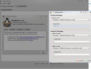 Slackpack About-Preferences Dialogs/Main Window