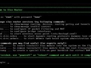 Slax Router login screen