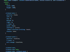 Slideout.js Screenshot 2
